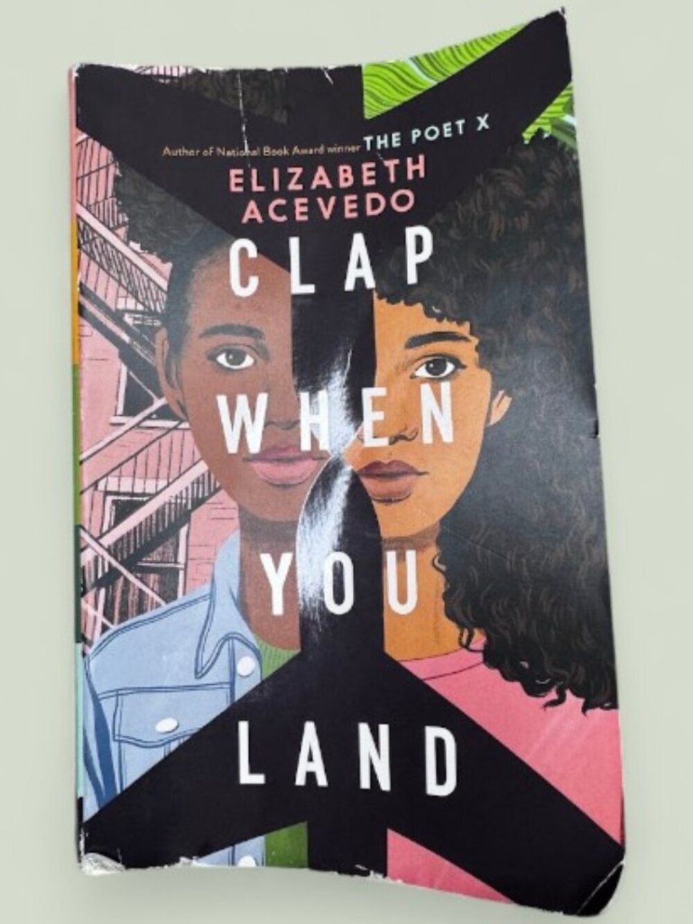 Clap When You Land Paperback Book by Elizabeth Acevedo YA Novel